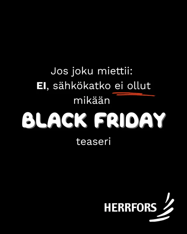 Saimme hetkeksi Black Fridayn, kun keskusta pimeni teknisen vian vuoksi. ⚫️👀 Vika syntyi Pietarsaaren uuden sähköaseman käyttöönoton yhteydessä. 

Pahoittelemme häiriön aiheuttamaa haittaa.🖤⁠
⁠
Vi fick en ofrivillig Black Friday för någon minut när centrum blev mörkt på grund av ett tekniskt fel.⚫️👀 Felet uppstod i samband med idrifttagningen av Jakobstads nya elstation. 
Vi beklagar eventuella olägenheter avbrottet orsakade. 🖤⁠
⁠
#blackfriday#blackoutfriday