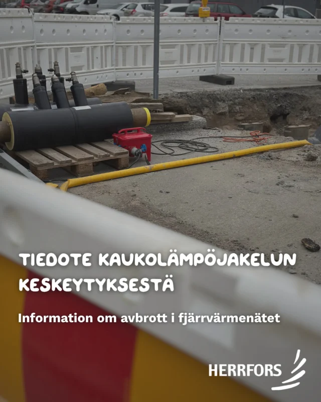 (FI/SVE) ❗️Tiedote kaukolämpöjakelun keskeytyksestä⁠
⁠
Keskiviikkona 8.4. klo 05:00–18:00 Pietarsaaren kaukolämpöverkossa on laajempi keskeytys keskusta-alueella. Keskeytys johtuu huoltotöistä, joissa korjataan vuoto osoitteessa Kanavapuistikko 21.⁠
⁠
⚠️Samalla vaihdamme myös venttiilejä Kanavapuistikon ja Herrholminkadun risteyksessä.⁠
⁠
📍Kartassa näkyvät käyttöpaikat, joita keskeytys koskettaa.⁠
⁠
//⁠
⁠
❗️Information om avbrott i fjärrvärmenätet⁠
⁠
Onsdag 8.4 kl. 05:00–18:00 sker ett större avbrott i fjärrvärmenätet i Jakobstad, i centrumområdet. Avbrottet beror på underhållsarbeten där en läcka repareras på adressen Kanalesplanaden 21.⁠
⁠
⚠️ Samtidigt förnyar vi ventiler i korsningen Kanalesplanaden och Herrholmsgatan. 
⁠
📍På kartan syns de användningsplatser som berörs av avbrottet.⁠
⁠
#herrfors