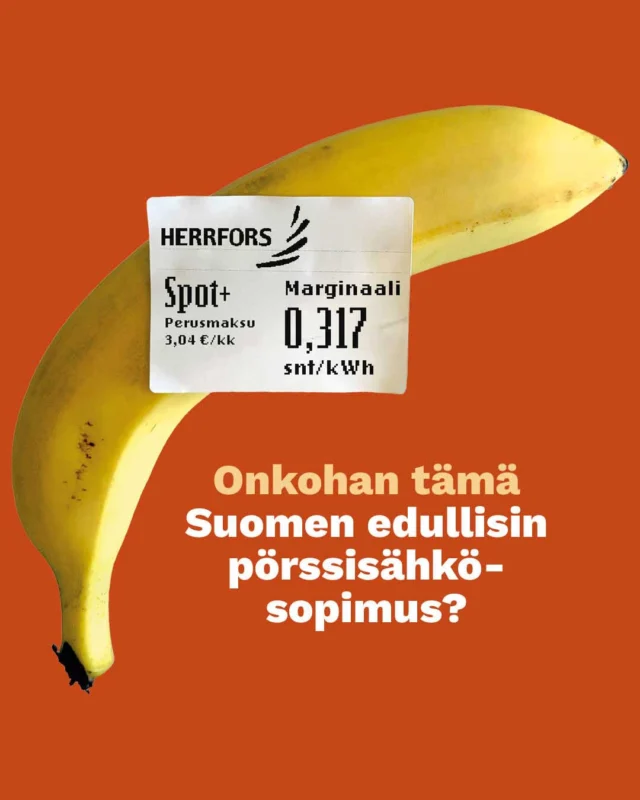 🤔 Mitenkähän on, onko Spot+ Suomen edullisin pörssisähkösopimus, jos kaiken maailman kikkailuja ei lasketa. Meillä nimittäin hinta on ja pysyy edullisena. Katso tarjous! ⁠
⁠
👉🏼https://www.herrfors.fi/valitse-paras-sahkosopimus/spotplus/⁠
⁠
⁠
🤔 Kan det vara så att Spot+ är Finlands förmånligaste spotprisavtal, när man räknar bort andras krångel och smygavgifter? Hos oss är priset lågt, och det förblir så. Kolla vårt erbjudande!⁠
⁠
👉🏼https://www.herrfors.fi/sv/valj-det-basta-elavtalet/spotplus/⁠
⁠
#herrfors #pörssisähkö #börsel