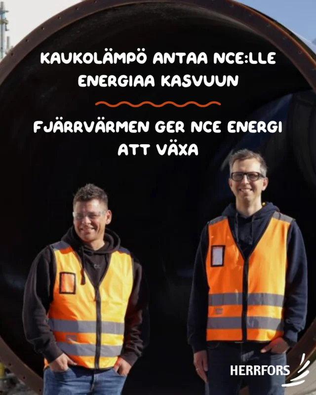 (FI/SVE) Kaukolämpö tukee NCE kasvua Pietarsaaressa⁠
⁠
🔸Nordpipe Composite Engineeringin tehdasalueella Pietarsaaressa toteutettiin laaja kaukolämpöhanke, jossa alueelle asennettiin yhteensä 1,2 kilometriä kaukolämpöputkea kahdeksan tuotantohallin välille. Herrfors rakensi tehdasalueelle uuden liittymisjohdon, joka mahdollistaa NCE oman kaukolämpöverkon ja tukee yrityksen tulevia, energiaintensiivisiä investointeja.⁠
⁠
🔸Aiemmin tuotantohalleissa käytettiin öljykattiloita. Kaukolämpöön siirtyminen pienentää tuotannon ympäristövaikutuksia, vähentää öljytoimituksista aiheutuvaa raskasta liikennettä ja parantaa arjen toimintavarmuutta. NCE mukaan kaukolämpö on myös kustannuksiltaan öljyä edullisempi ratkaisu, ja investoinnin takaisinmaksuaika voi Herrforsin laskelmien mukaan jäädä noin kolmeen vuoteen.⁠
⁠
🔹Lue lisää verkkosivuiltamme: herrfors.fi⁠
⁠
//⁠
⁠
Fjärrvärmen stöder NCE tillväxt i Jakobstad ⁠
⁠
🔸På Nordpipe Composite Engineerings fabriksområde i Jakobstad har ett omfattande fjärrvärmeprojekt genomförts. Totalt installerades 1,2 kilometer fjärrvärmerör mellan åtta produktionshallar, och Herrfors byggde en ny anslutningsledning till området. Det egna fjärrvärmenätet ger NCE bättre förutsättningar för nya, energikrävande satsningar.⁠
⁠
🔸Tidigare värmdes hallarna med oljepannor. Övergången till fjärrvärme minskar produktionens miljöavtryck, tar bort behovet av återkommande oljeleveranser och ger en mer driftsäker vardag. Enligt NCE är fjärrvärmen dessutom ett kostnadseffektivare alternativ än olja, och enligt Herrfors beräkningar kan investeringens återbetalningstid bli cirka tre år.⁠
⁠
🔹Läs mer på webben: herrfors.fi⁠
⁠
#herrfors